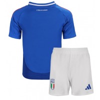 Italien Fußballbekleidung Heimtrikot Kinder EM 2024 Kurzarm (+ kurze hosen)